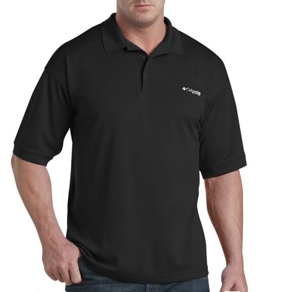 Columbia Performance Perfect Cast Polo Shirt in Black Size Medium - Picture 1 of 11